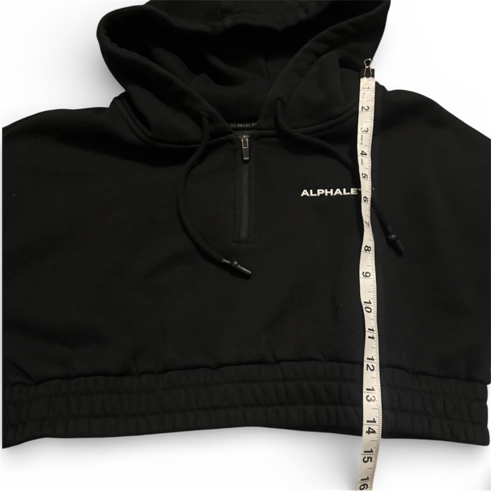 Alphalete Women's Brushed Fleece Half-Zip Crop Hoodie size S - Picture 9 of 9